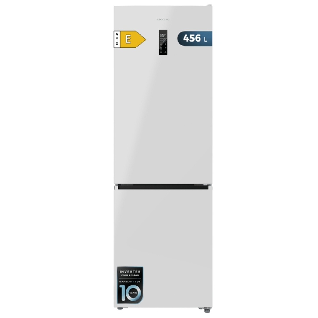 Cecotec Bolero CoolMarket Combi 456 White E Frigorifico Combi - Capacidad 456L - Compresor Inverter - Congelacion Ultrarapida - Silencioso - Frio Envo 1