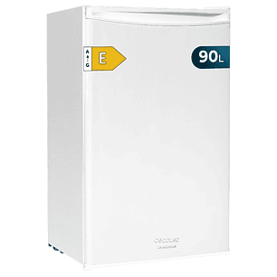 Cecotec Bolero CoolMarket TT 90 White E Mini Frigorifico de Sobremesa - Capacidad 90L - Temperatura Regulable en 5 Niveles - Compartimento hasta -6ºC 