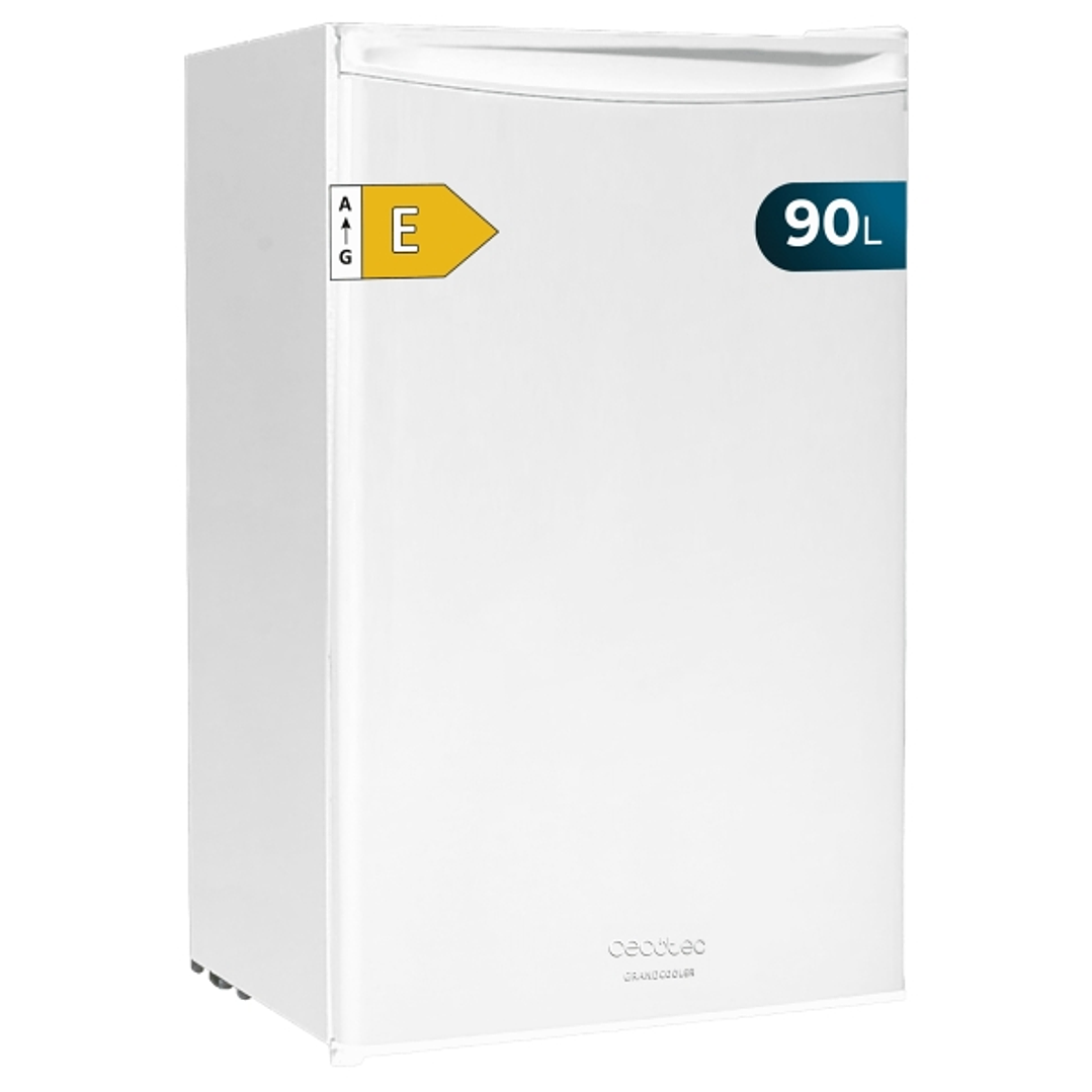 Cecotec Bolero CoolMarket TT 90 White E Mini Frigorifico de Sobremesa - Capacidad 90L - Temperatura Regulable en 5 Niveles - Compartimento hasta -6ºC  1