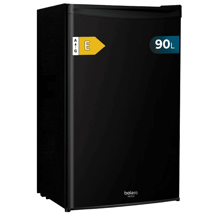Cecotec Bolero CoolMarket TT 90 Black E Mini Frigorifico - Capacidad 90L - Temperatura Regulable - Compartimento Congelador - 47x44x83cm - Color Negro 1