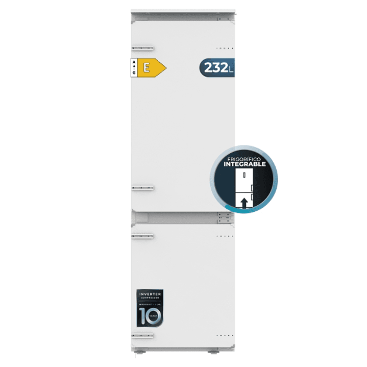 Cecotec Bolero CoolMarket Combi BI-S MC 232 E Frigorifico Combi - Capacidad 232L - Incluye Accesorios - Modo Vacaciones - Total Nofrost - Congelacion  1
