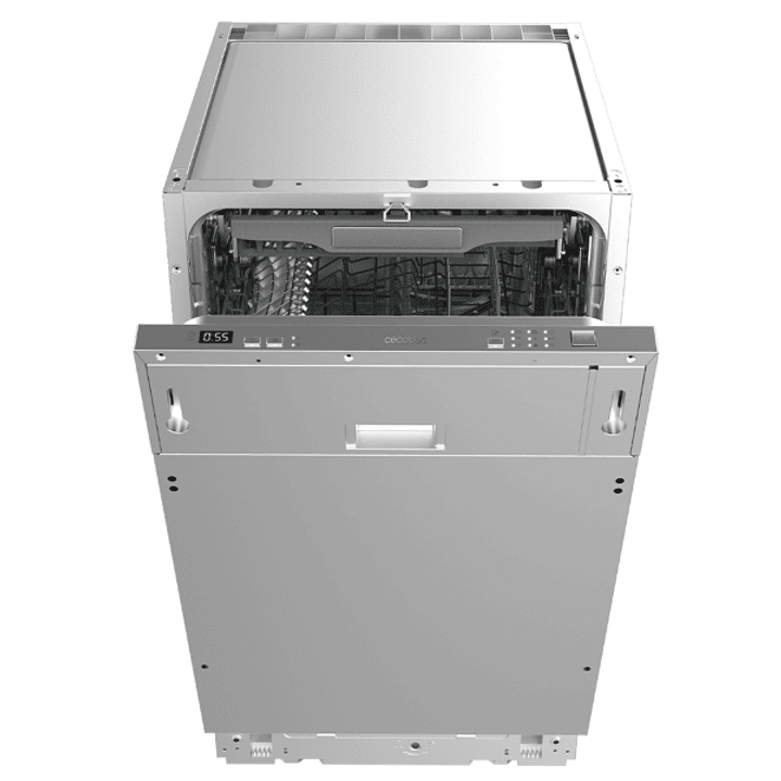 Cecotec Bolero Aguazero 4101 Full-BI E Lavavajillas Integrable de 45cm - 11 Cubiertos - Temperatura Regulable - 6 Programas - Bandeja para Cubiertos - 1
