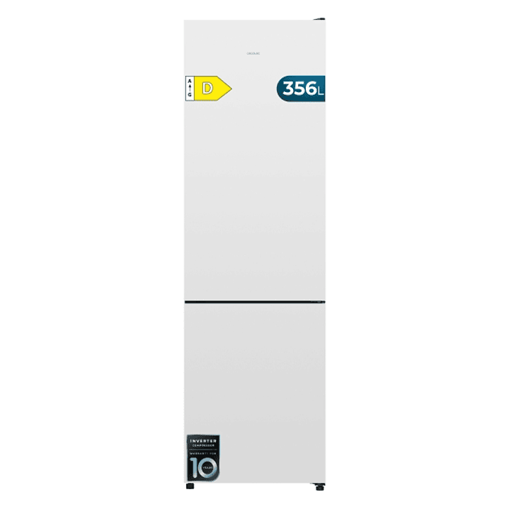 Cecotec Bolero CoolMarket Combi 356i White D Frigorifico Combi - Luz LED - Modo Vacaciones - Total Nofrost - Frio Envolvente - Congelacion Ultrarapida 1