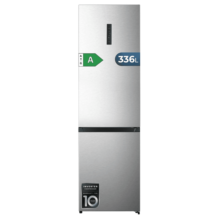 Cecotec Bolero CoolMarket Combi 336 Inox A Frigorifico Combi - Capacidad 336L - Silencioso 35dB - Compresor Inverter - Silencioso - Frio Envolvente -  1