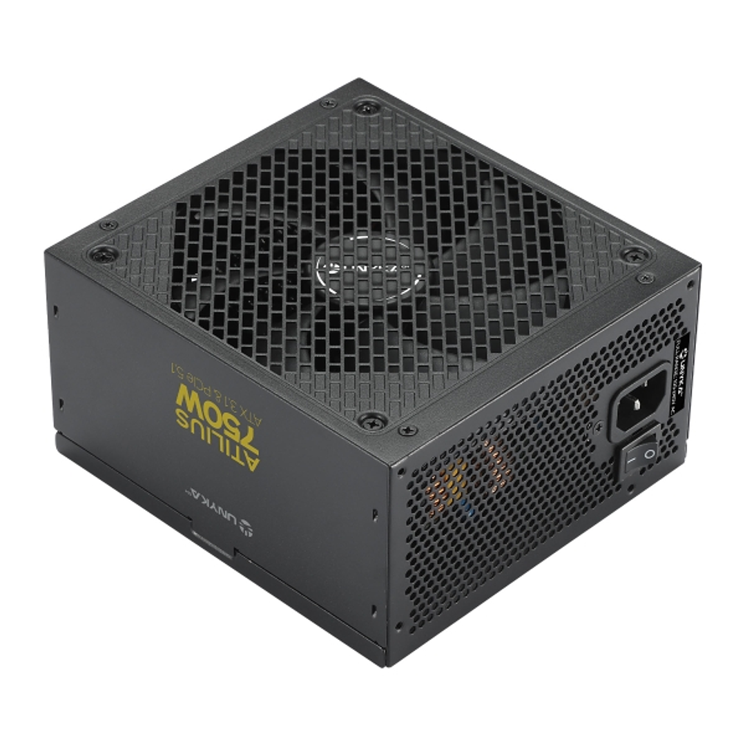 Unykach Atilius 3.1 Black 750W 80 Plus Gold Fuente de Alimentacion 750W ATX 3.1 - Full Modular - Ventilador 120mm 1