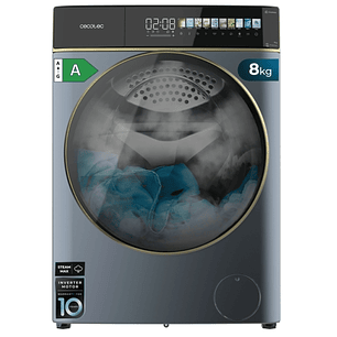 Cecotec Bolero DressCode 8900 Autodose Inverter FullColor Ice Blue A Lavadora de Carga Frontal con Autodosis - Capacidad 8kg - Velocidad 1400rpm - Pan