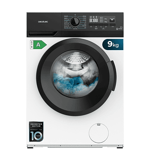 Cecotec Bolero dresscode 9300 Inverter A Lavadora de Carga Frontal - Capacidad 9kg - Velocidad 1400rpm - Seguro Infantil - Display LED - Motor Inverte
