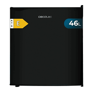 Cecotec GrandCooler 20000 SilentCompress Black E Mini Frigorifico - Capacidad 46L - Compartimento Congelador - 48x45x48.7cm - Color Negro