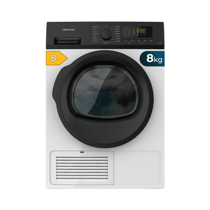 Cecotec Bolero DressCode Dry 8200C B Secadora de Condensacion 8kg - 15 Programas - Tambor Bidireccional de Acero Inoxidable - Inicio Programable - Blo 1
