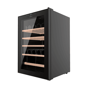 Cecotec Bolero GrandSommelier 4850 Black Compressor Vinoteca 48 Botellas - Capacidad 125L - Silencioso 42dB - Luz LED - Pantalla LED - Temperatura Reg