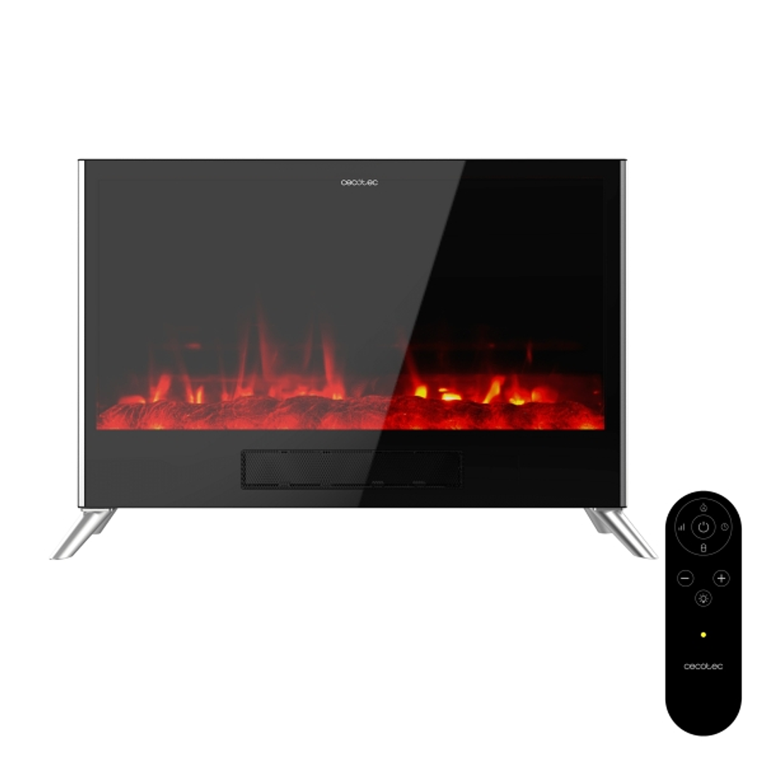 Cecotec ReadyWarm 7500 3in1 Total Flames Chimenea Electrica - 2000W - Temperatura Regulable - Temporizador - Apagado Automatico - Mando a Distancia -  1