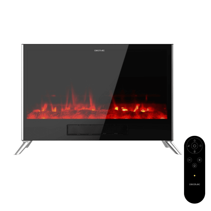 Cecotec ReadyWarm 7500 3in1 Total Flames Chimenea Electrica - 2000W - Temperatura Regulable - Temporizador - Apagado Automatico - Mando a Distancia -  1