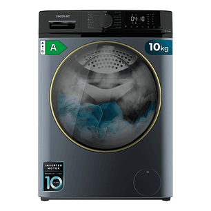 Cecotec Bolero DressCode 10610 Inverter Titanium A Lavadora de Carga Frontal - Capacidad 10kg - Velocidad 1400rpm - Seguro Infantil - Motor Inverter -