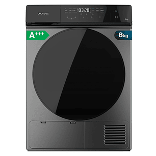Cecotec Bolero DressCode Dry 8400 Steel A+++ Secadora con Bomba de Calor de 8kg - 15 Programas - Tambor de Acero Inoxidable - Motor Inverter - Program