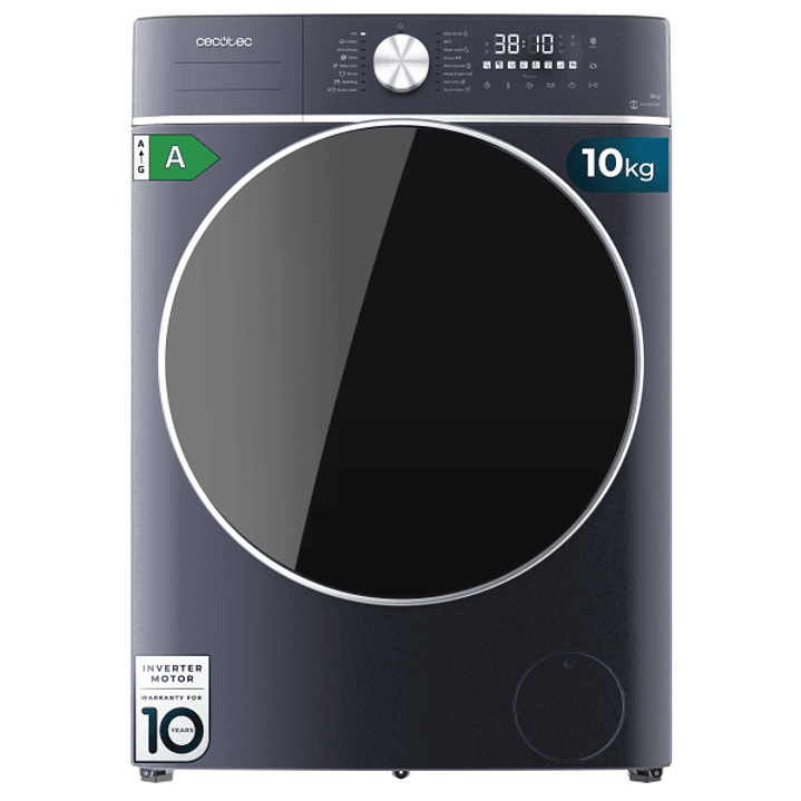 Cecotec Bolero Wash and Dry 10680 Inverter Titanium A Lavadora Secadora - Capacidad 10kg - Velocidad 1400rpm - Motor Inverter - 16 Programas - Color A 1