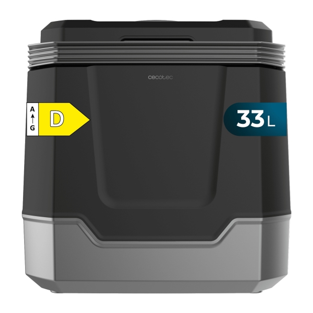 Cecotec Bolero TravelCooling 33L D Nevera Portatil - Capacidad 33L - 12V/220V - Temperatura Regulable - Enfria hasta 8ºC - Funcion Calentamiento hasta 1