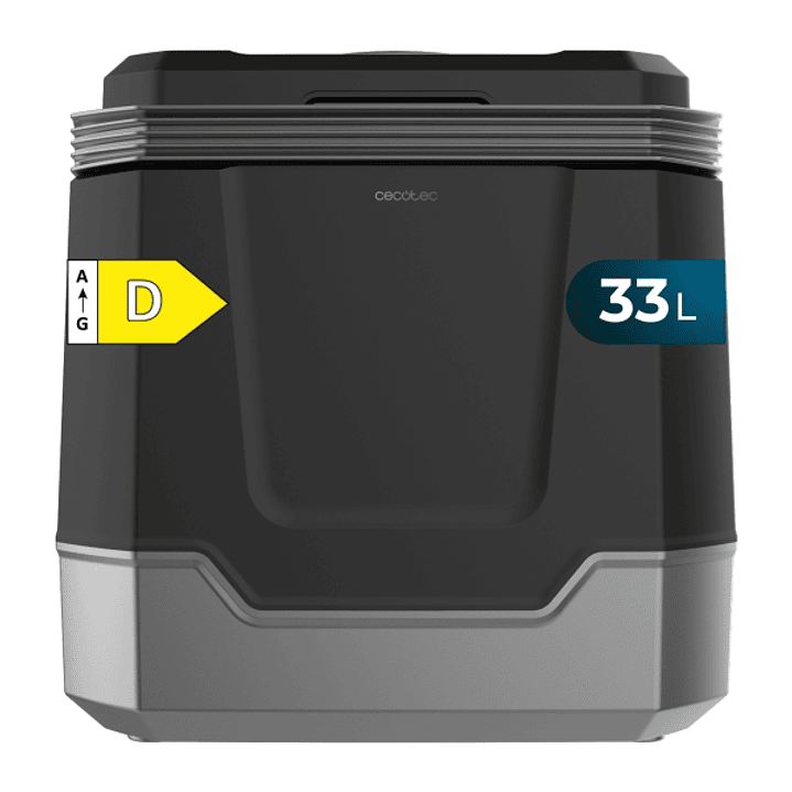 Cecotec Bolero TravelCooling 33L D Nevera Portatil - Capacidad 33L - 12V/220V - Temperatura Regulable - Enfria hasta 8ºC - Funcion Calentamiento hasta 1