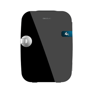 Cecotec Bolero MiniCooling 4L Rio Black Mini Frigorifico Portatil - Capacidad 4L - 12V/220V - Temperatura Regulable - Enfria hasta 5ºC - Funcion Calen