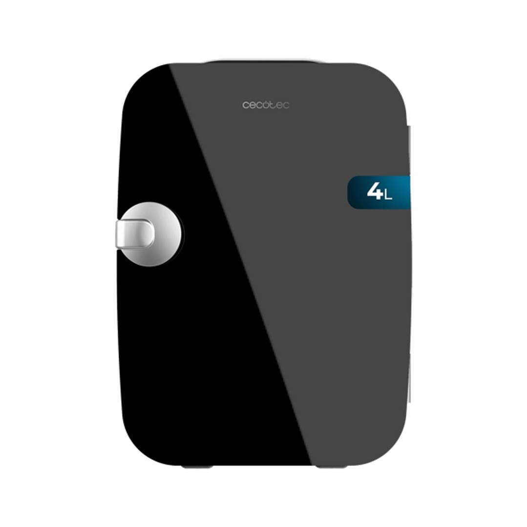 Cecotec Bolero MiniCooling 4L Rio Black Mini Frigorifico Portatil - Capacidad 4L - 12V/220V - Temperatura Regulable - Enfria hasta 5ºC - Funcion Calen 1