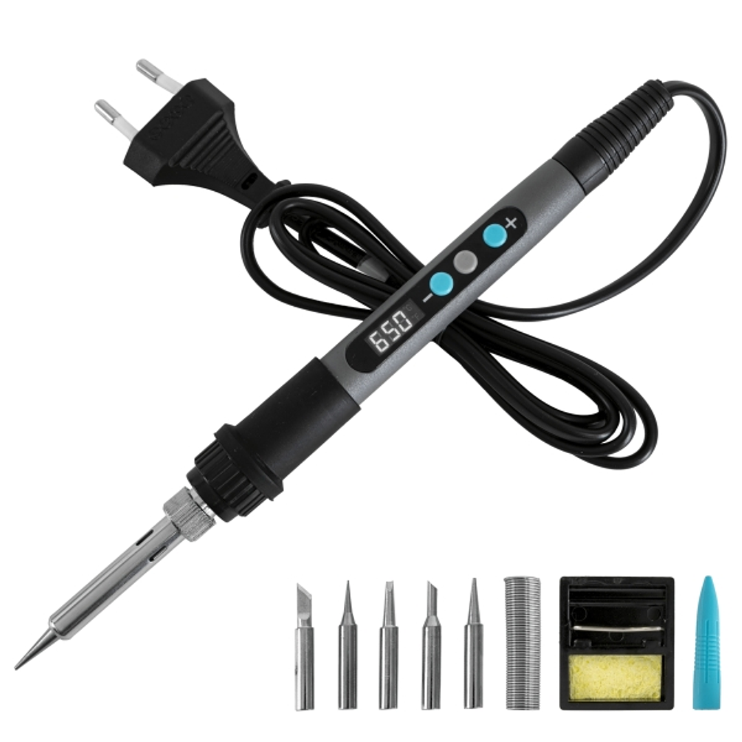 Cecotec PrecissionSoldier 650 Vision Soldador de Precision - 100W - Pantalla Digital - Incluye Accesorios - Temperatura Regulable hasta 650ºC - Color  1