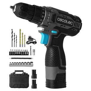 Cecotec PowerForce 1620 Easy Hand Atornillador Inalambrico - Velocidad 1.500rpm - Bateria 2.000mAh - Incluye Accesorios - Color Gris Oscuro