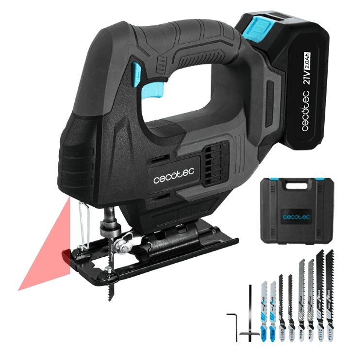 Cecotec Sierra de Calar MultiCut 500 Vision Liberty Sierra de Calar Inalambrica - Bateria 21V 2Ah - Accesorios Incluidos - Luz LED - Guia Laser - Mand 1