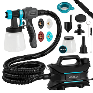 Cecotec PerfectPaint 800 EasyGo Equipo de Pulverizacion de Pintura - 800W - 18kPa - Control Caudal hasta 1000Ml/min - Deposito 800ml - Incluye Accesor