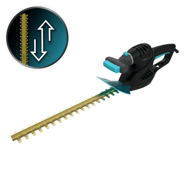 Cecotec TitaniumSword 450 Cortasetos - Espada de 45cm - Mando Rotatorio - Encendido Seguro - Cubierta Protectora - Cuchillas de Titanio - Color Negro 1