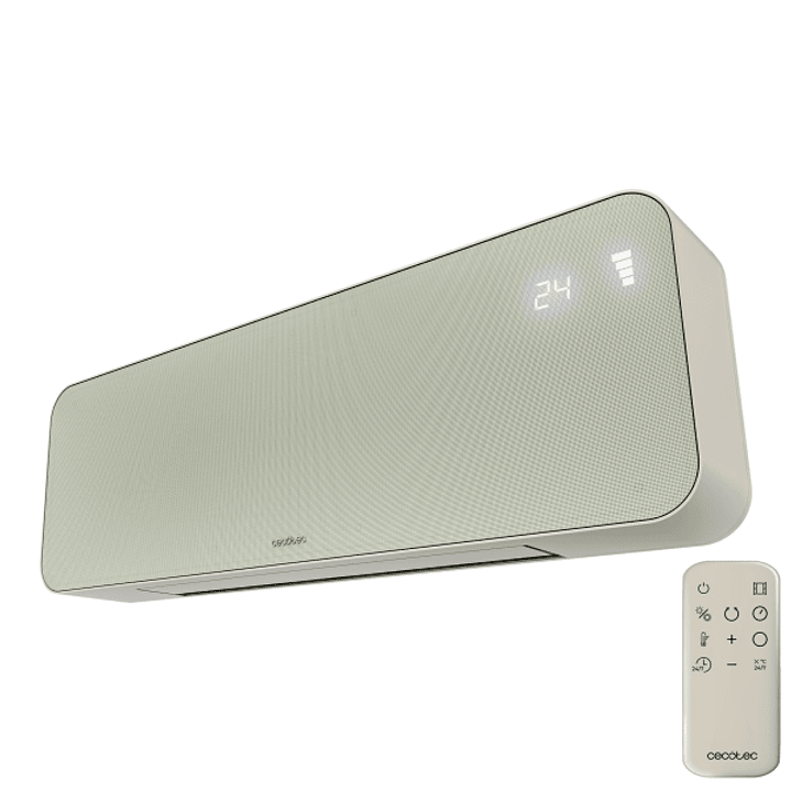 Cecotec ReadyWarm 3000 Textile Calefactor de Pared - 2000W - Pantalla LED - Incluye Accesorios - Temporizador - Apagado Automatico - Cobertura hasta 2 1