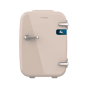 Cecotec Bolero MiniCooling 4L Habana Cream Mini Frigorifico Portatil - Capacidad 4L - Voltaje 12V - Temperatura Regulable - Enfria hasta 7ºC - Funcion