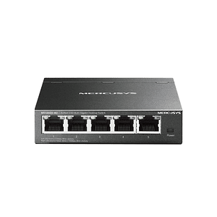 Mercusys MS105GS-M2 Switch 5 Puertos 2.5 Gigabit - Multi-Gigabit 10/100/1000/2500 - Auto-Negociacion - Color Negro