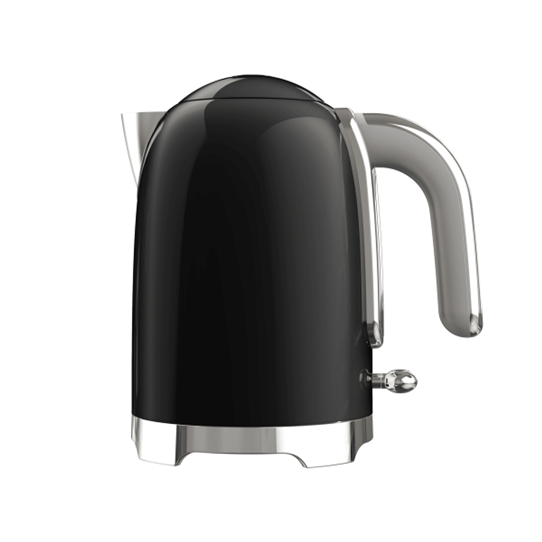 Cecotec Thermosense Oval Black Hervidor de Agua - 2200W - Capacidad 1.7L - Filtro Antical - Acero Inoxidable - Apagado Automatico - Color Negro 1