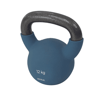Cecotec Drumfit KettleBell 12000 Neo Pesa Rusa de 12kg - Recubrimiento de Neopreno - Hierro Fundido - Agarre Ergonomico - 19.6cmx16cmx22.8cm - Color A