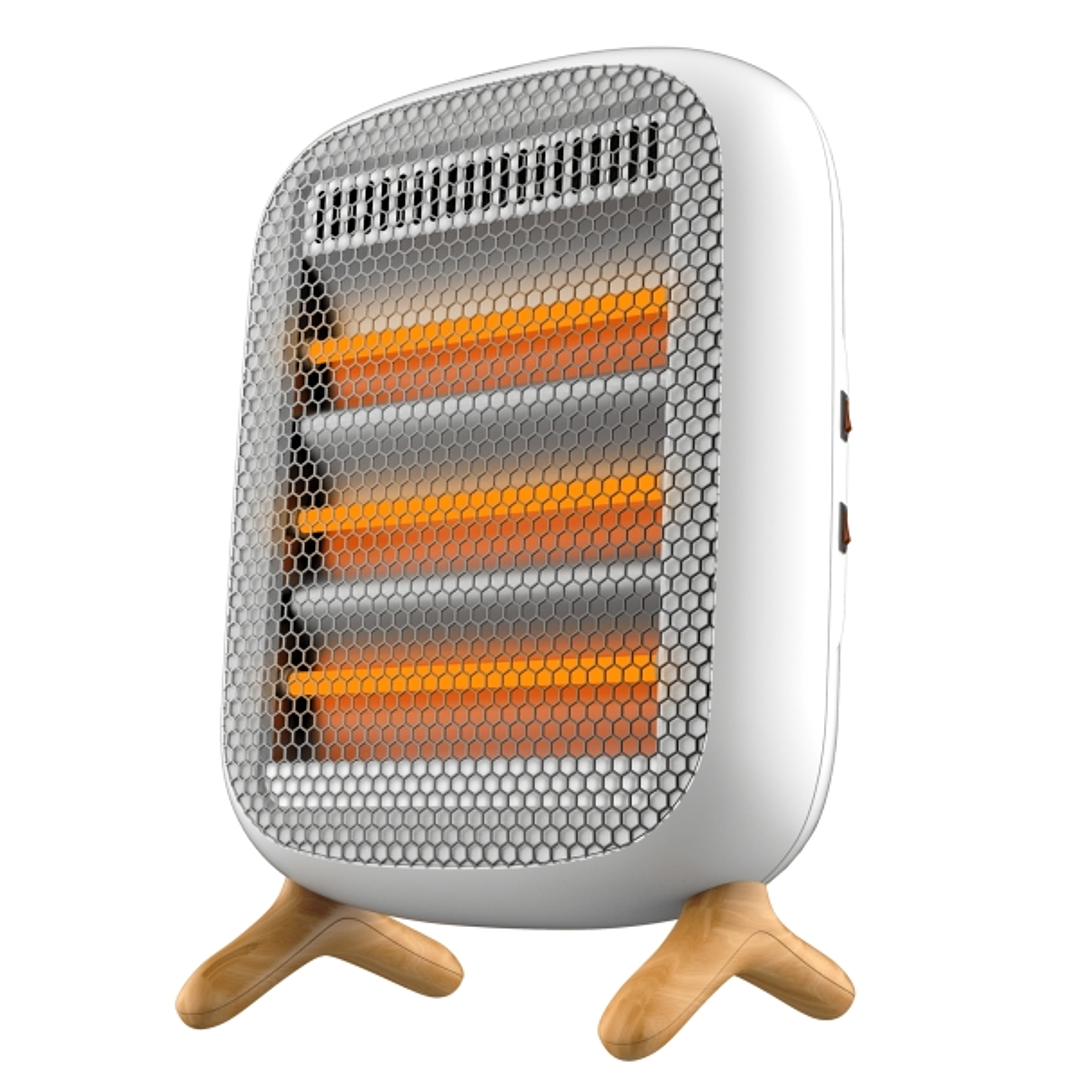 Cecotec ReadyWarm 1200 Infrared Calefactor por Infrarrojos - 1200W - 3 Niveles - Sensor Antivuelco - Asa de Transporte - Color Blanco 1