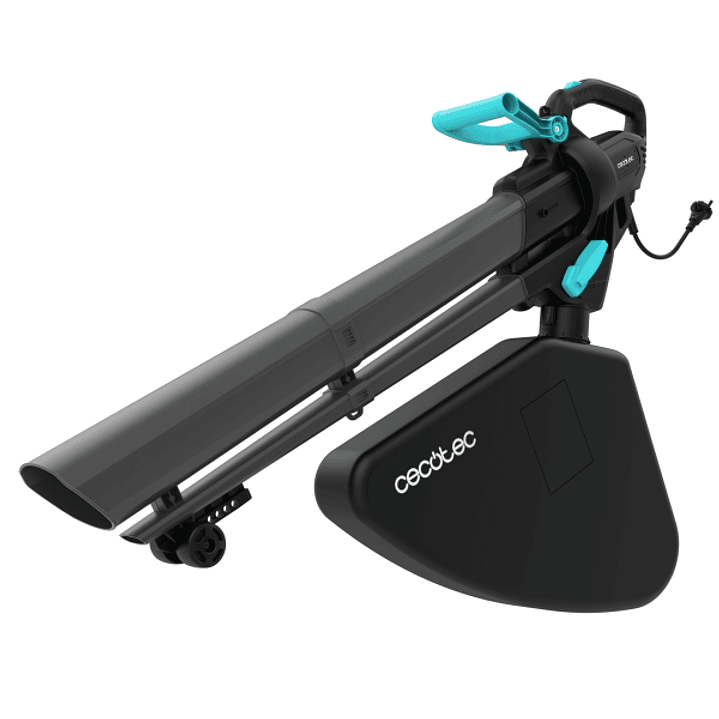 Cecotec AirForce 3300 Crush and Go Soplador Aspirador de Hojas - 3300W - Varias Velocidades - Triturador Incorporado - Bolsa de 40L - Velocidad hasta  1