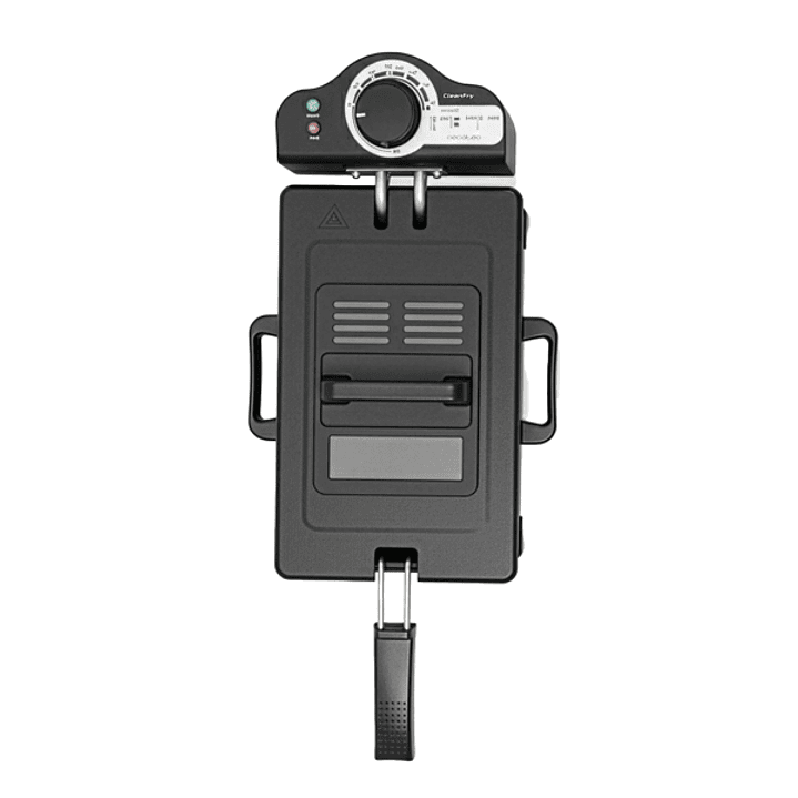 Cecotec Cleanfry 3 L Black+ Freidora Electrica - 2000W - Capacidad 3L - Antiadherente - Temperatura Regulable - Acero Inoxidable - Apto para Lavavajil 1