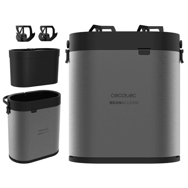 Cecotec Bean and Clean Pro Limpiador Electrico de Portafiltro - 6W - Incluye Accesorios - Acero Inoxidable - Color Gris Oscuro 1