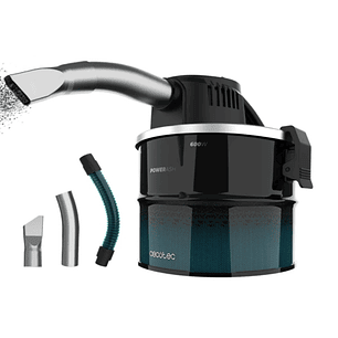 Cecotec Conga Ash 1000 Lite Aspirador de Cenizas - 600W - Deposito de 4L de Acero Inoxidable - Succion hasta 13kPa - Tubo Reforzado con Boquilla de 34