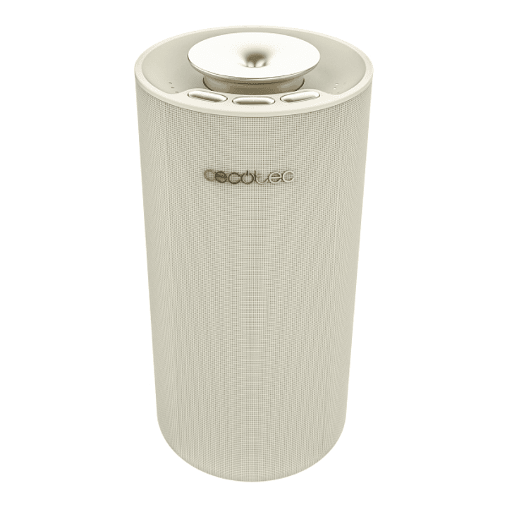 Cecotec PureAroma 3000 Sound Difusor de Aroma con Altavoz - Bluetooth - Capacidad 10ml - sin Necesidad de Agua - Luz LED - Temporizador - Color Beige 1