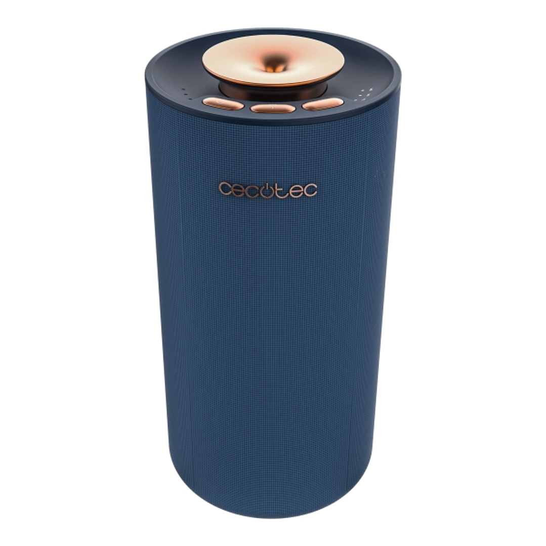Cecotec PureAroma 3000 Navy Sound Difusor de Aroma con Altavoz - Bluetooth - Capacidad 10ml - sin Necesidad de Agua - Luz LED - Temporizador - Color A 1