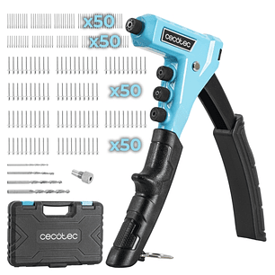 Cecotec FixerForce 4000 Full Equip Remachadora Manual - Incluye Accesorios - Color Negro y Azul