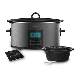 Cecotec Chupchup Matic Spatula Olla de Coccion Lenta - 240W - Capacidad 5.5L - Pantalla Digital - Temperatura Regulable - Temporizador - Incluye Recet