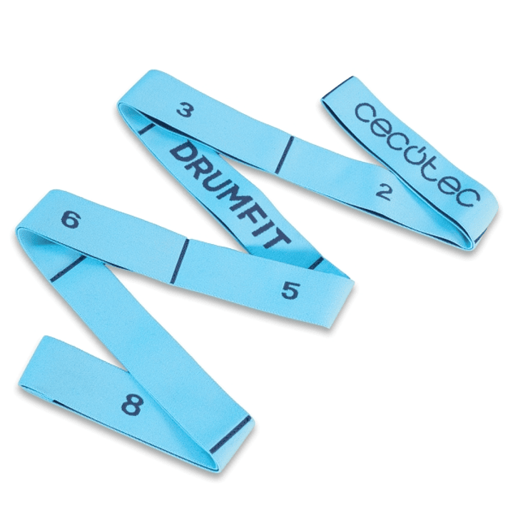 Cecotec DrumFit Elastiband Banda Elastica de Estiramiento - 8 Niveles de Resistencia - Goma Poliester - Color Azul 1