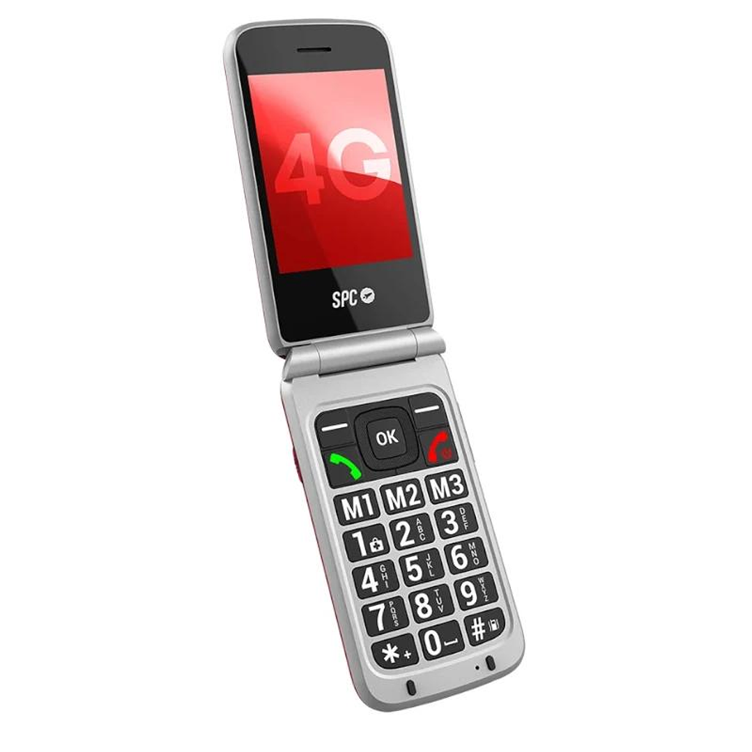 SPC 2339N Movil Stella 3 4G BT FM + Dock Rojo 2