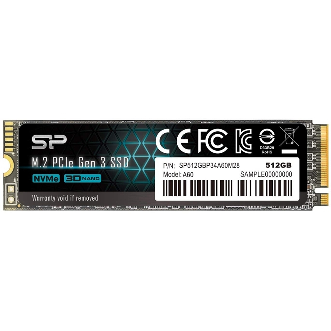 SP P34A60 512GB SSD M.2 PCIe Gen3x4 Nvme 1