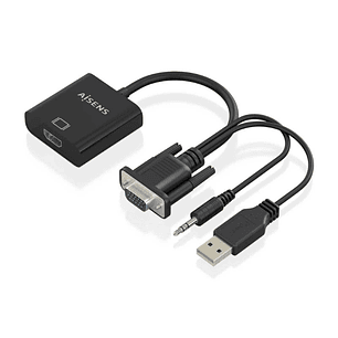 Aisens Conversor SVGA/M+JACK3.5/M+USB A/M HDMI/H