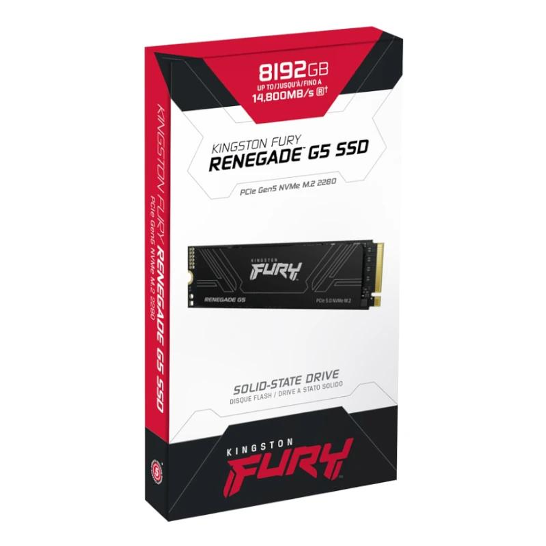 Kingston Fury Renegade G5 SSD 8TB PCIe5.0 14200M-s 3