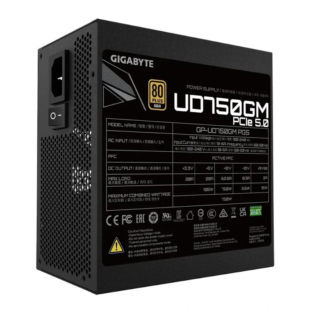 Gigabyte Fuente Alimentación GP-UD750GM PG5/PSU 3