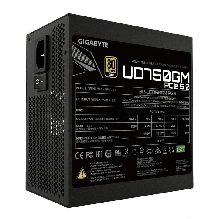 Gigabyte Fuente Alimentación GP-UD750GM PG5/PSU 3