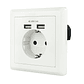 Nanocable Base de enchufe pared schuko+2USB 2.4A - Thumbnail 1